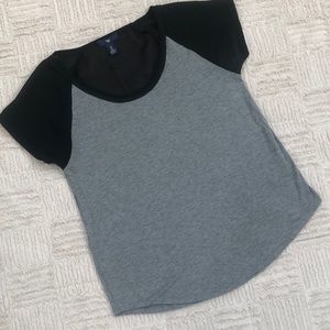 GAP gray and black short sleeve top Size Small